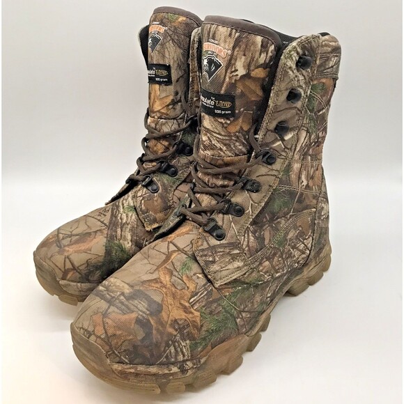 Herman Survivors 800g Thinsulate Boots Men's 8.5W Waterproof Camo Hunting Shoes - Picture 3 of 13